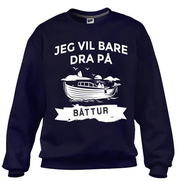 Jeg Vil Bare Dra På Båttur Genser