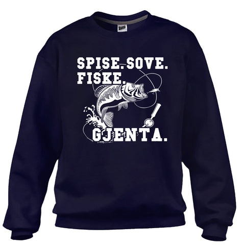 Spise. Sove. Fiske. Gjenta.. Genser