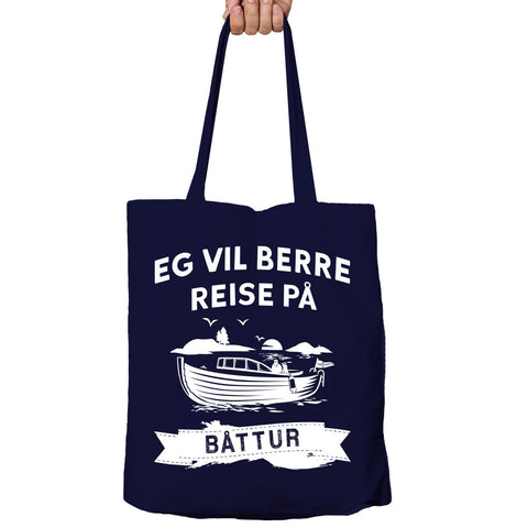 Eg Vil Berre Reise På Båttur Tote-bag