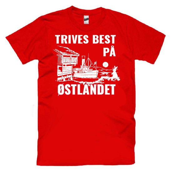 Trives Best På Østlandet T-skjorte