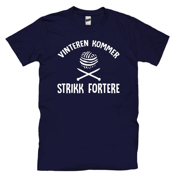 Vinteren Kommer - Strikk Fortere T-skjorte